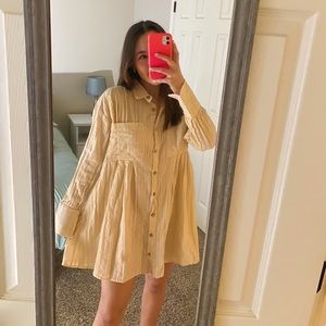 boutique button up dress NWOT